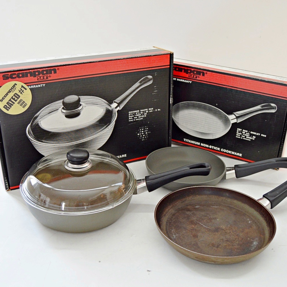 Danish Scanpan Cookware, Two New-in-Box