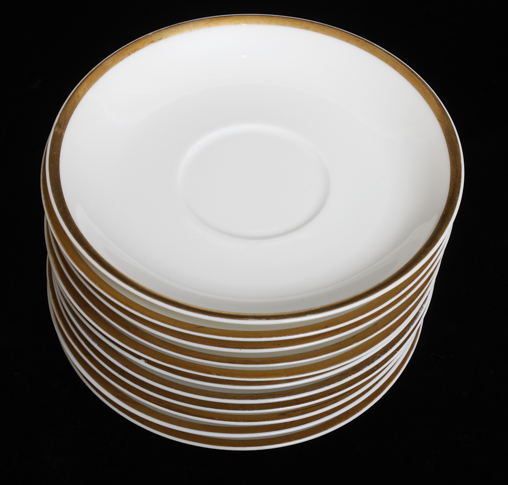 White and Gold Tone Haviland France and Noritake China