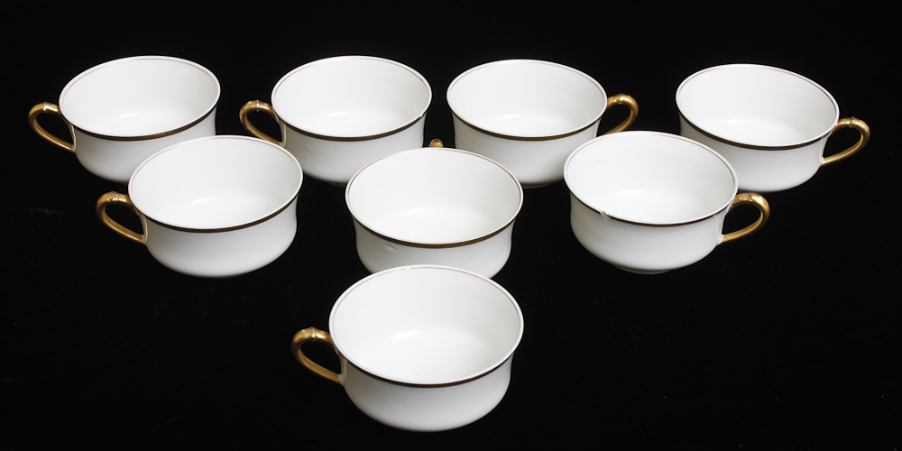 White and Gold Tone Haviland France and Noritake China