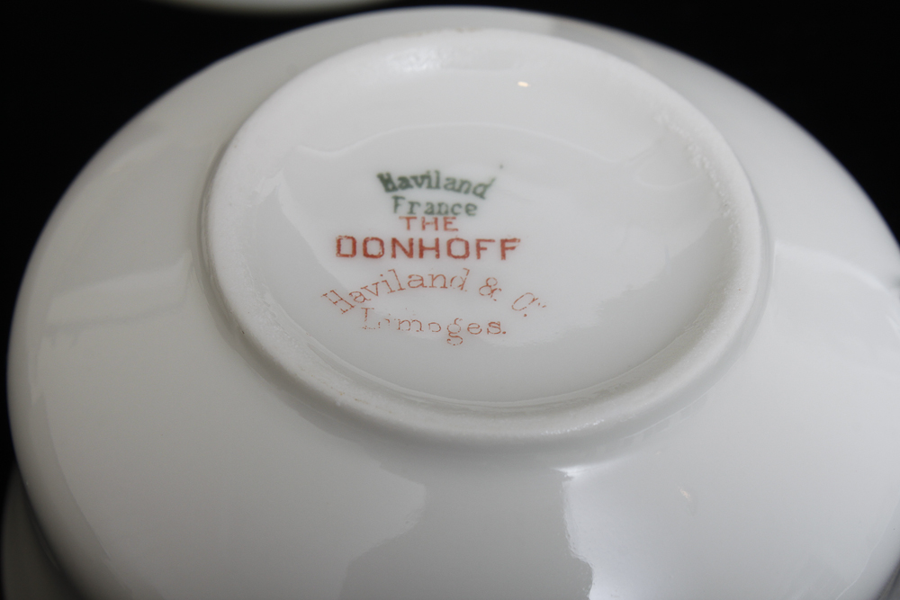 White and Gold Tone Haviland France and Noritake China