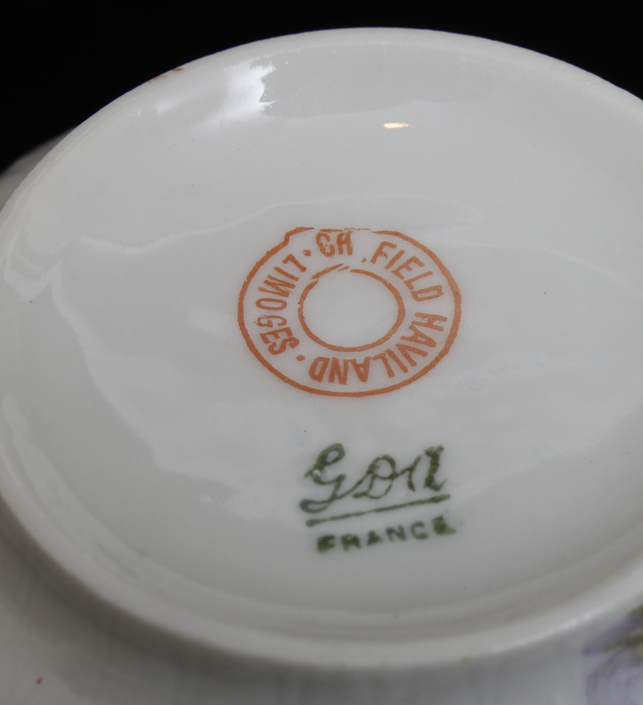 GDA Haviland France Limoges China Cups and Saucers