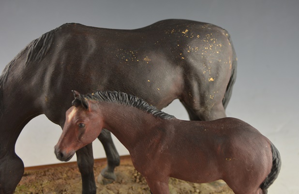 Francis Eustis L/E Horse and Foal Sculpture