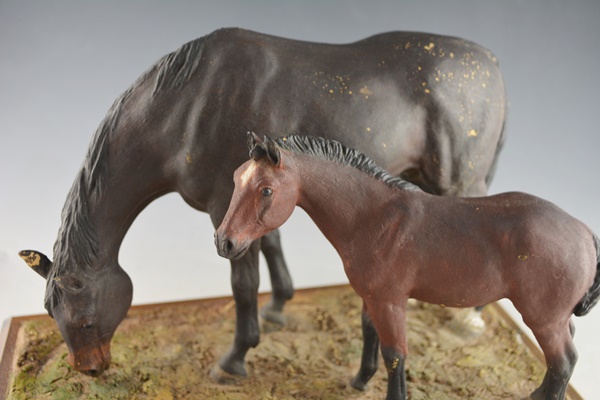 Francis Eustis L/E Horse and Foal Sculpture