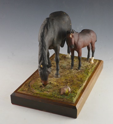 Francis Eustis L/E Horse and Foal Sculpture