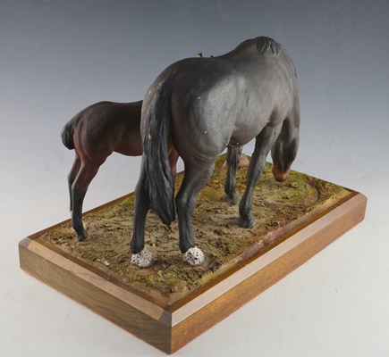 Francis Eustis L/E Horse and Foal Sculpture