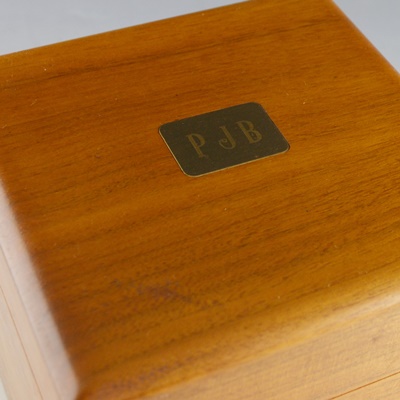 Vintage Decatur Industries Walnut Wood Humidor