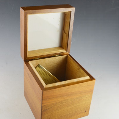 Vintage Decatur Industries Walnut Wood Humidor