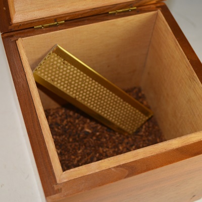 Vintage Decatur Industries Walnut Wood Humidor