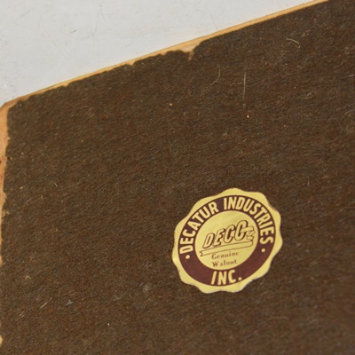 Vintage Decatur Industries Walnut Wood Humidor