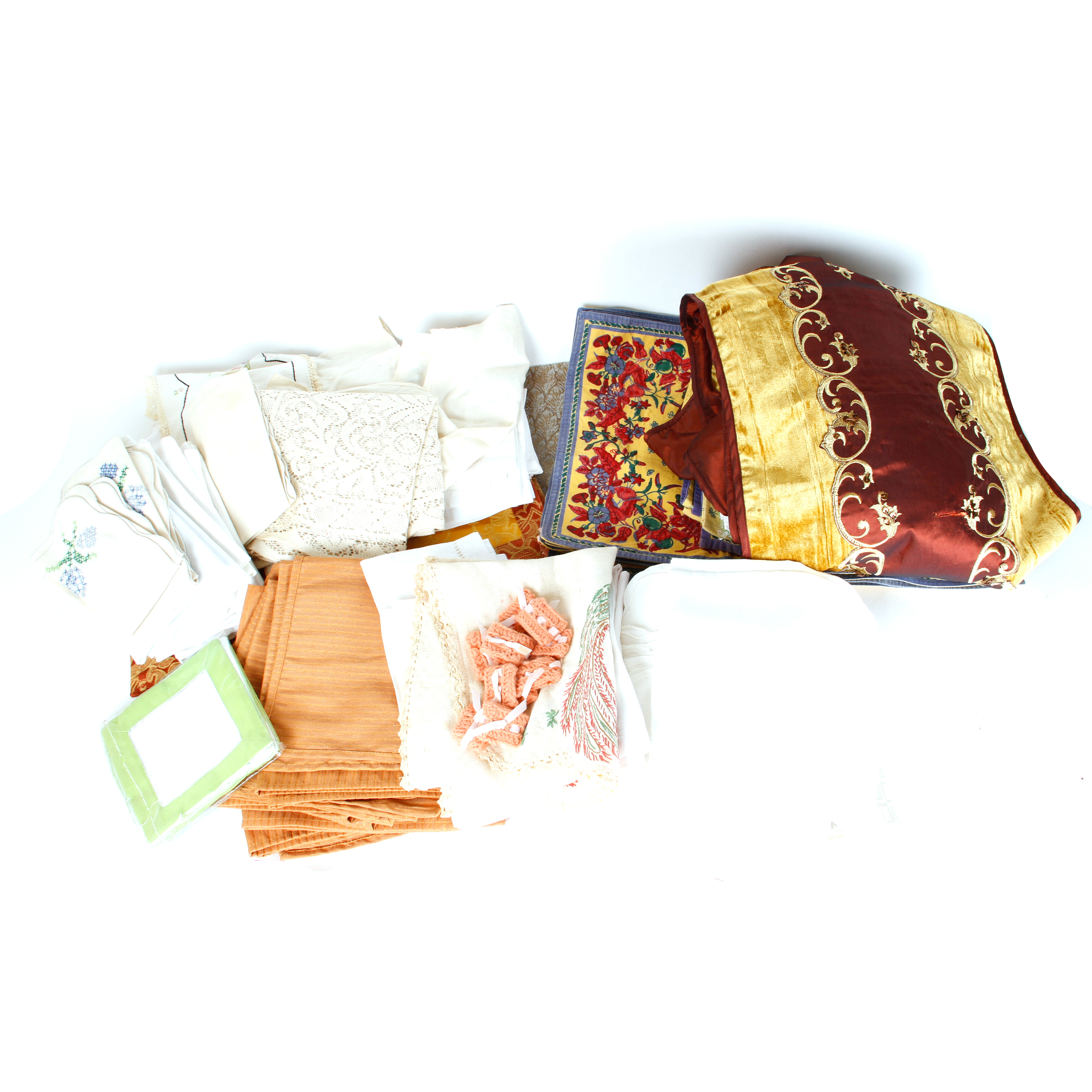 Collection of Vintage Kitchen Linens including Williams Sonoma