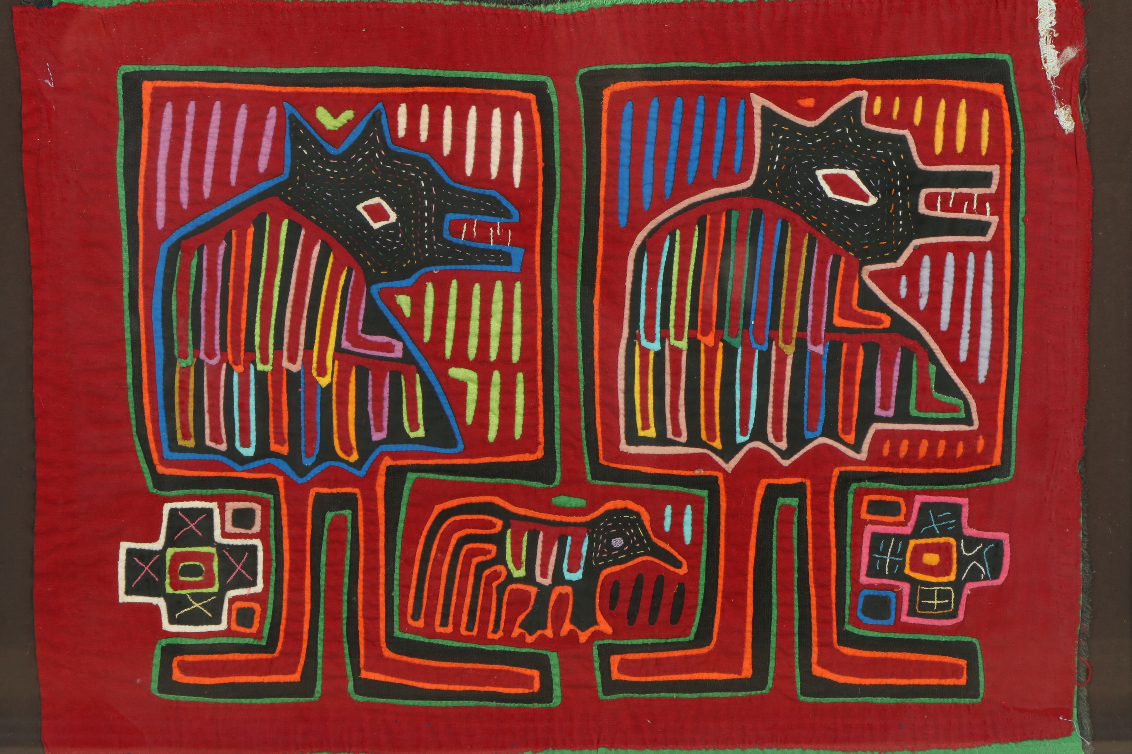 Collection of Framed Mola Embroideries