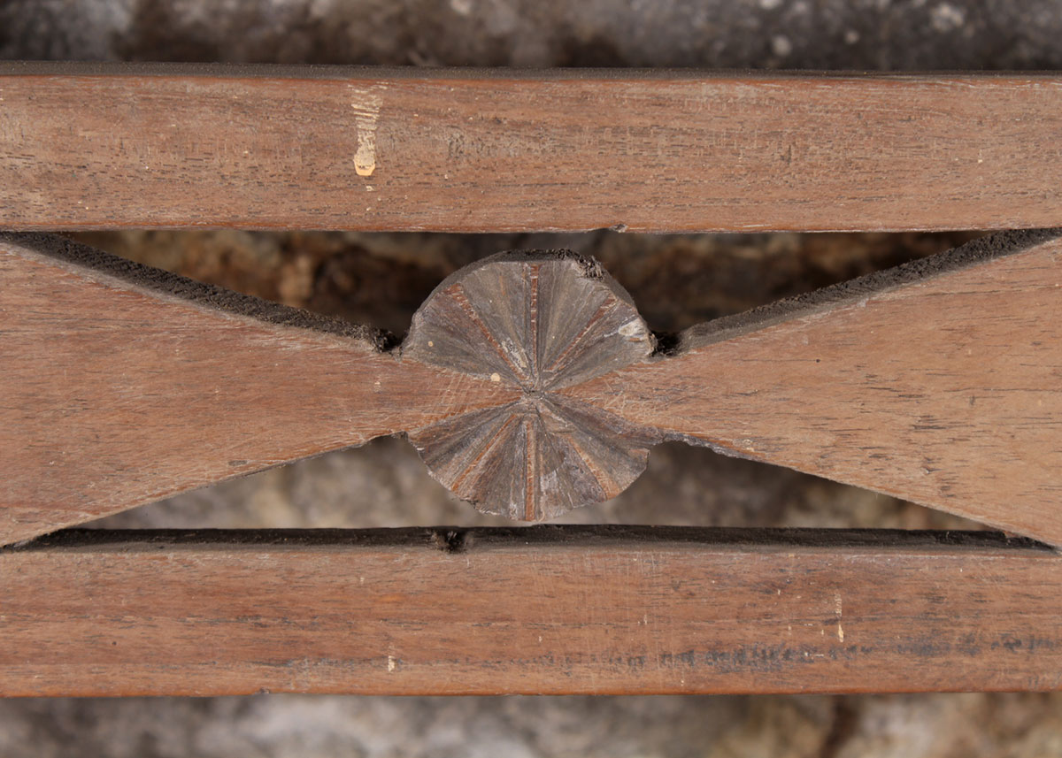 Indonesian Inspired Oak Bench