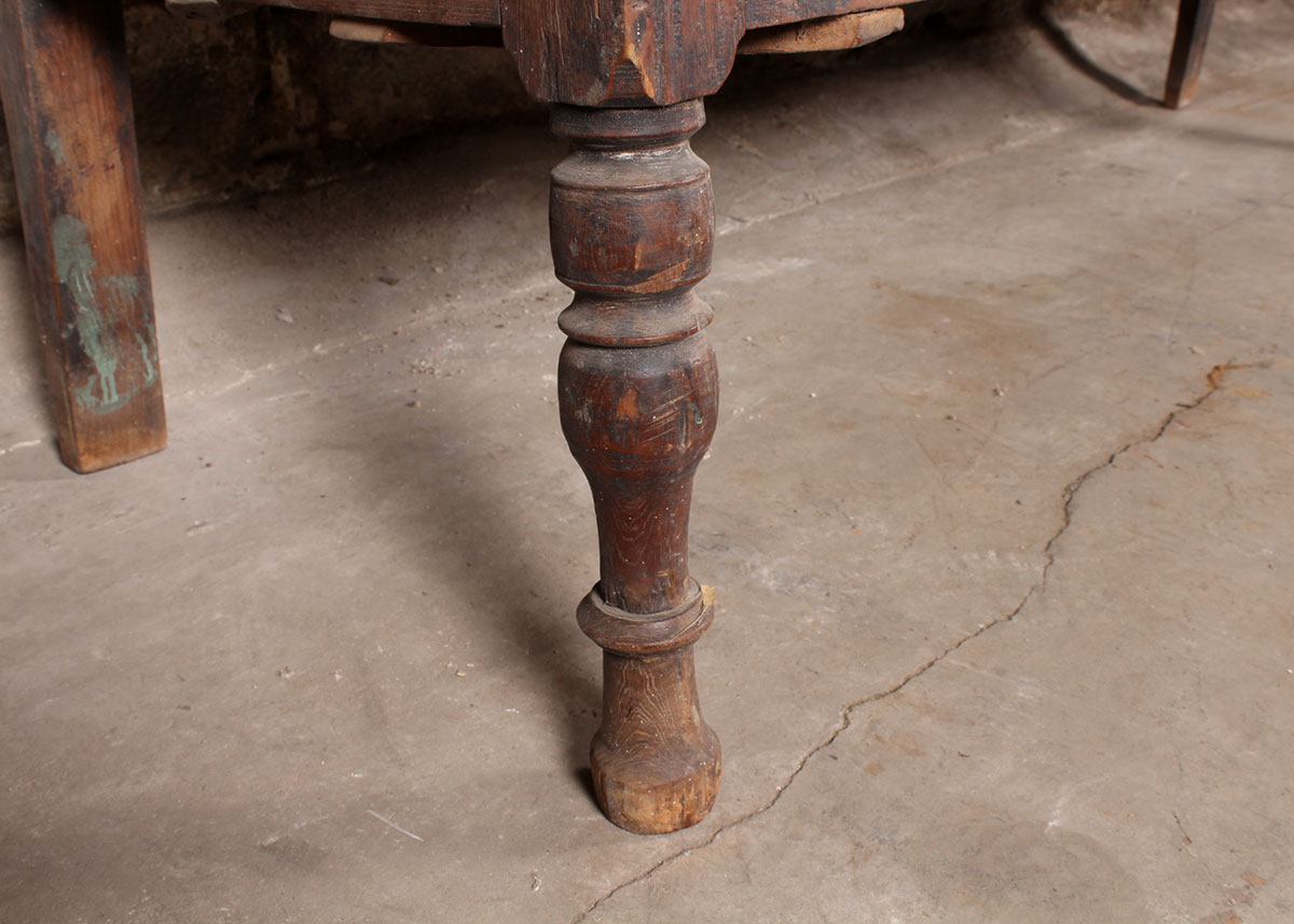 Indonesian Inspired Oak Bench