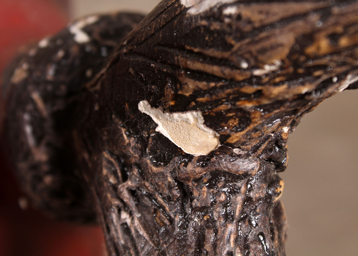 Wooden Faux Stag Head Wall Mounts