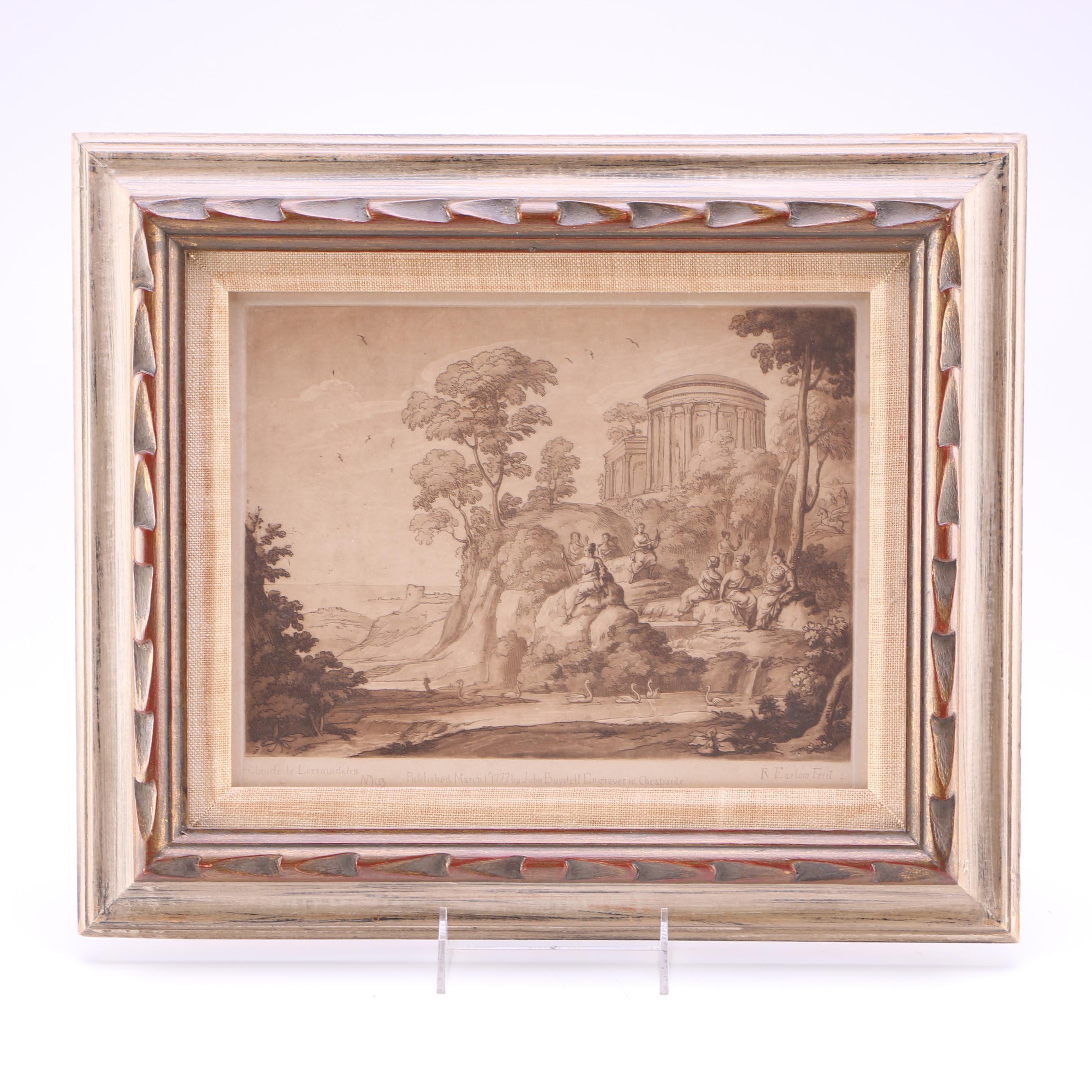Richard Earlom Mezzotint After Claude Lorrain