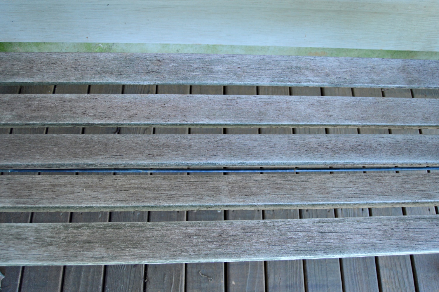 Wood and Iron Park Bench