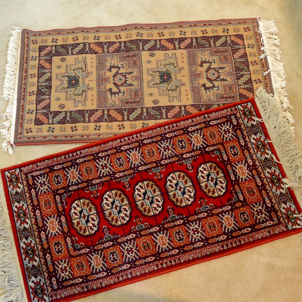 Pair of Machine Woven Accent Rugs