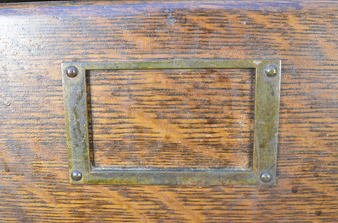 Library Bureau Wooden File Cabinet