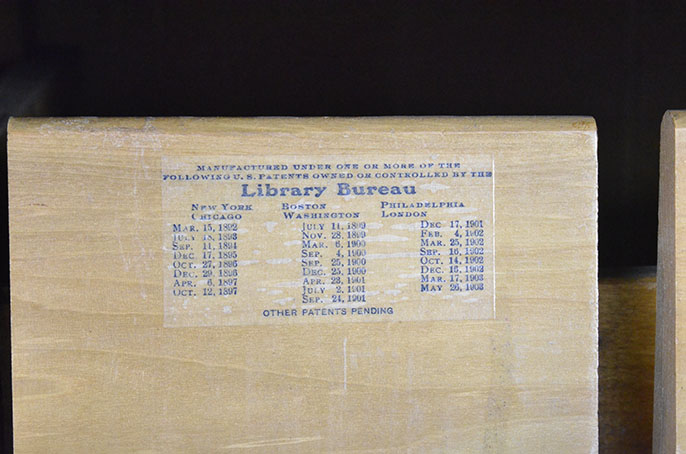 Library Bureau Wooden File Cabinet