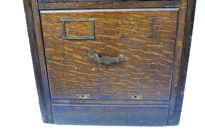 Library Bureau Wooden File Cabinet