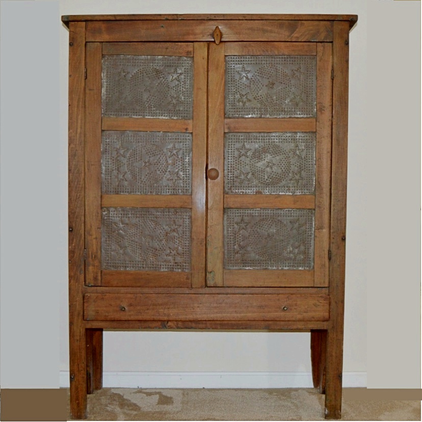 19th Century Poplar Pie Safe