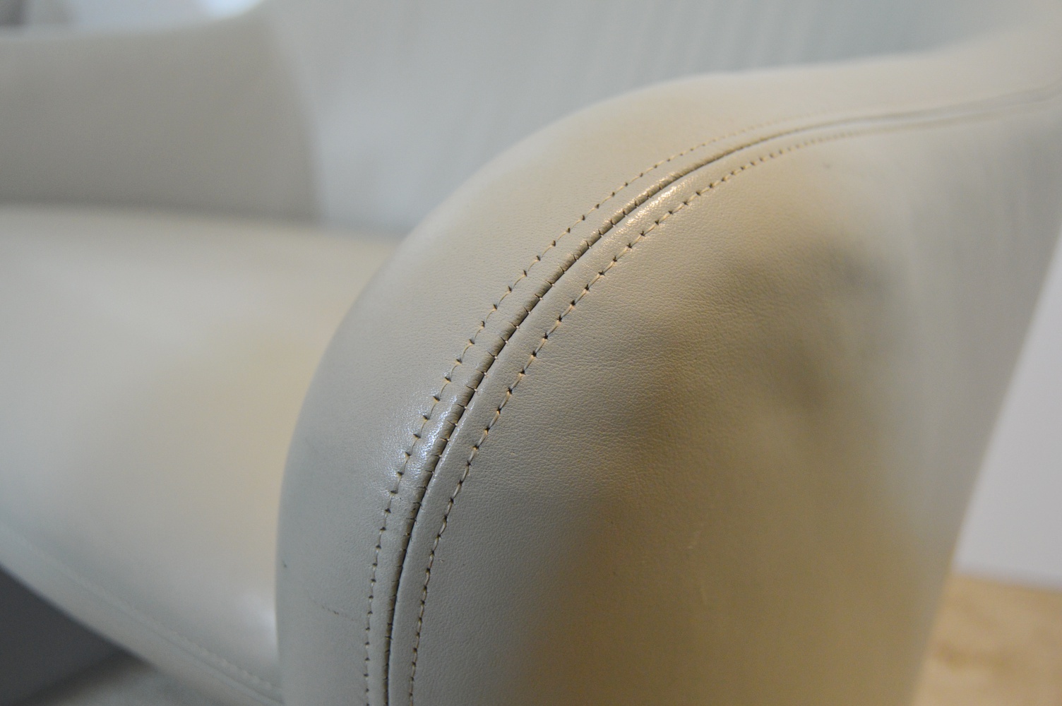 Pair of Mid Century Paul Brayton Gray Leather Club Chairs