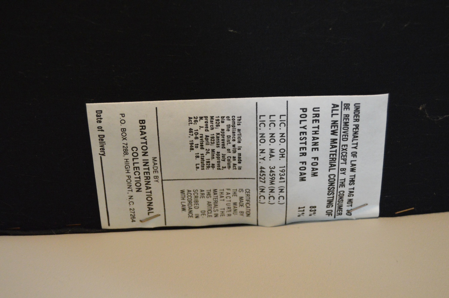 Pair of Mid Century Paul Brayton Gray Leather Club Chairs