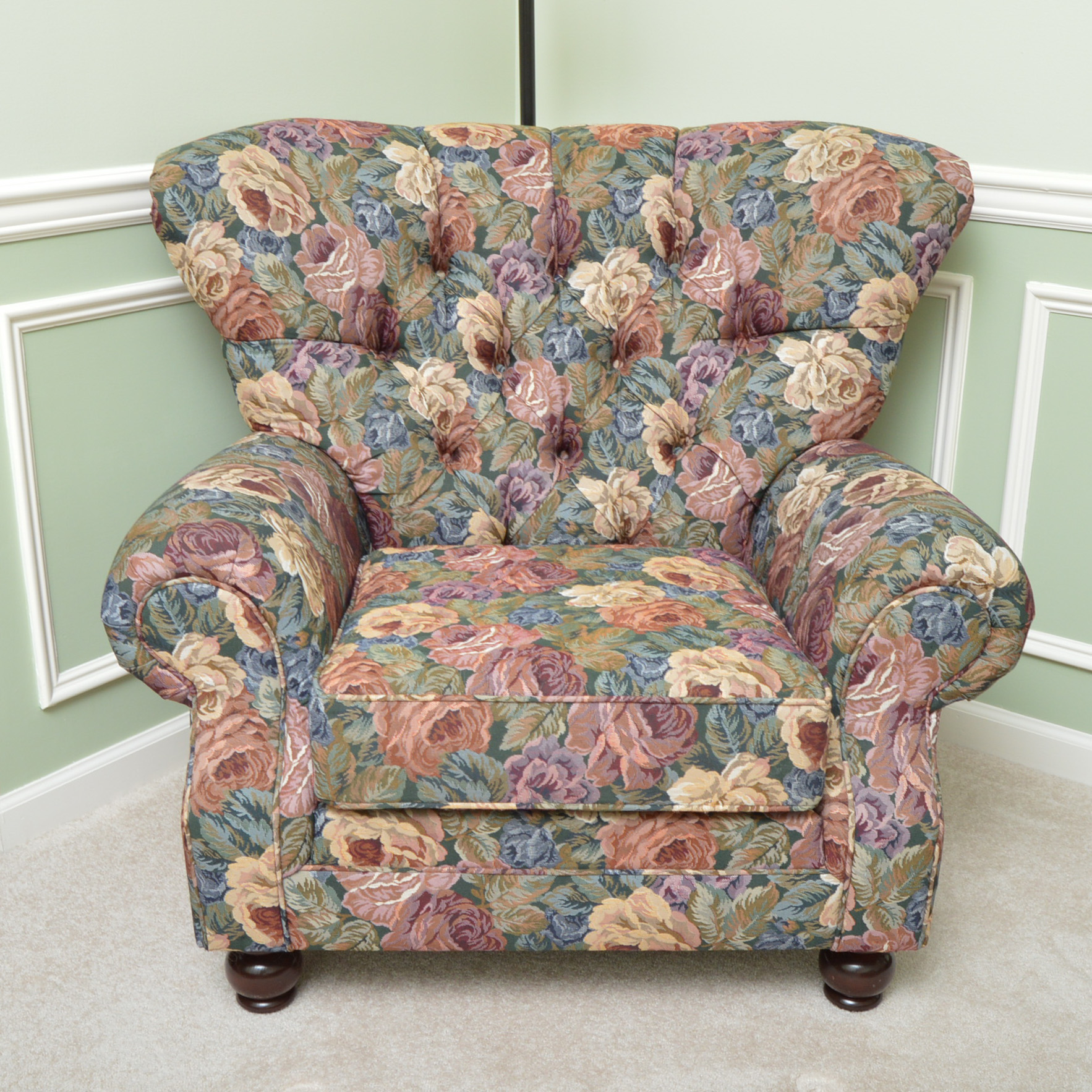 Charles Custom Furniture Chair and Ottoman