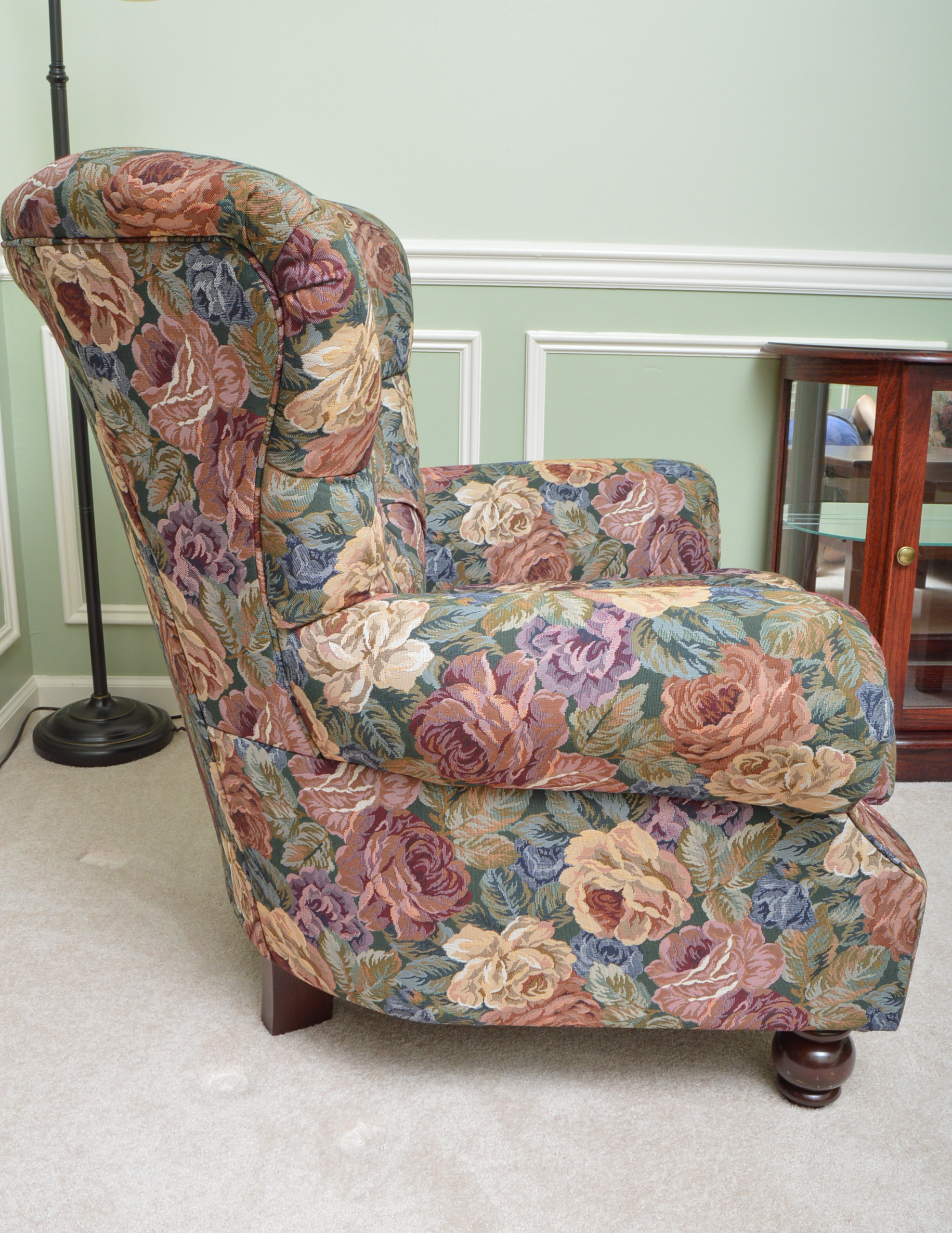 Charles Custom Furniture Chair and Ottoman