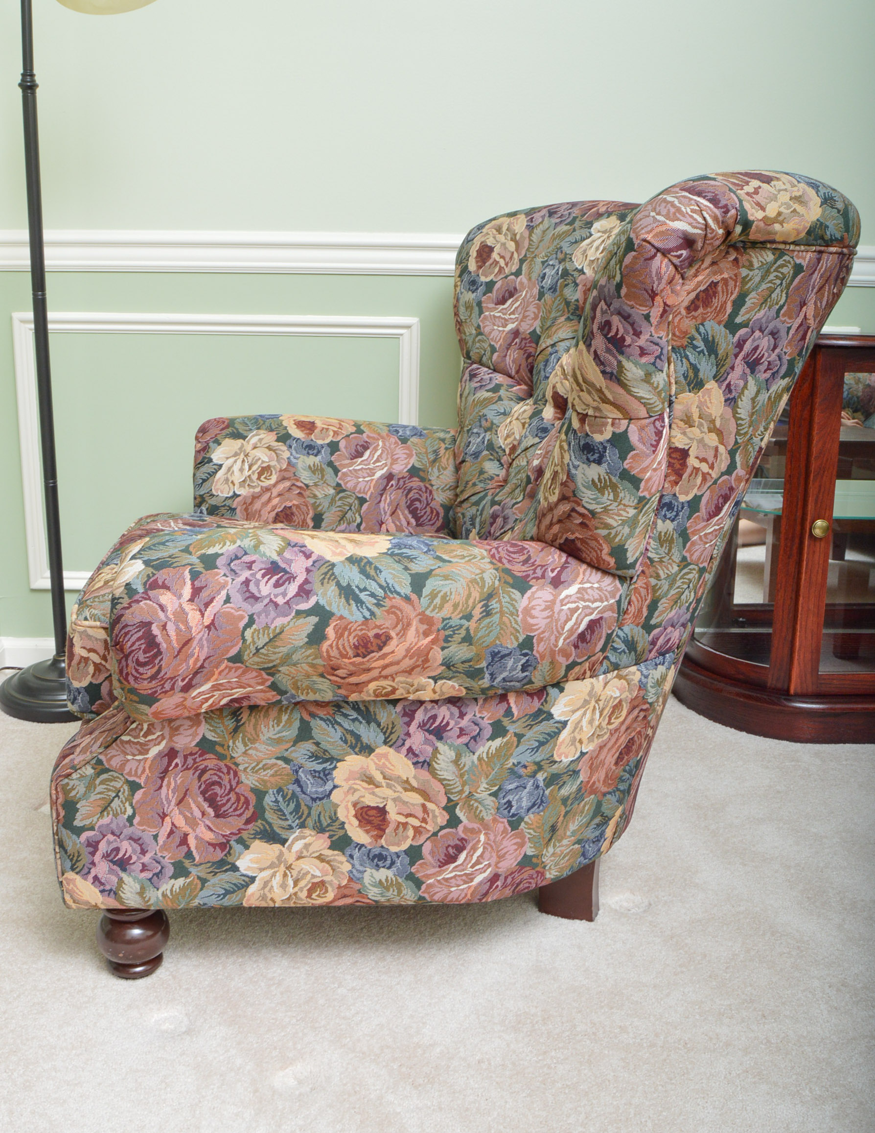 Charles Custom Furniture Chair and Ottoman