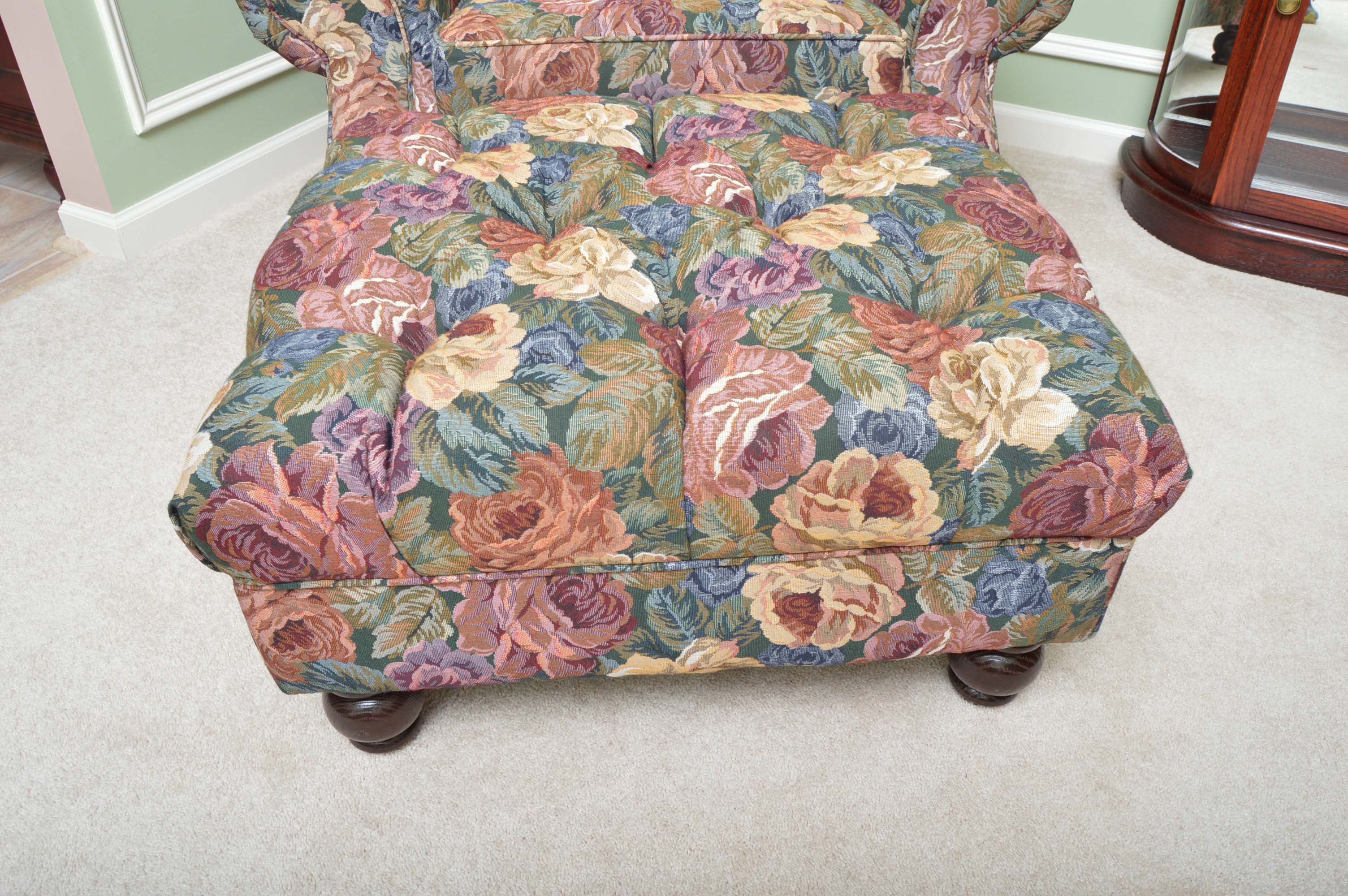 Charles Custom Furniture Chair and Ottoman