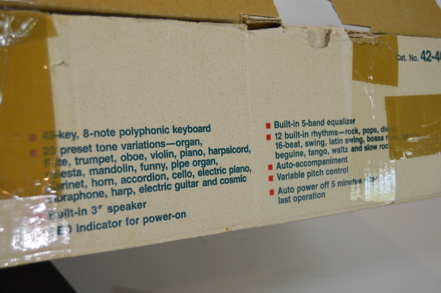 Realistic Electronic Keyboard and Instructional Books