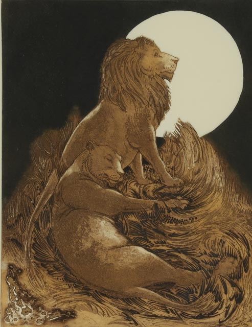 Nancy Nemec 1984 Aquatint Etching "Nocturne"