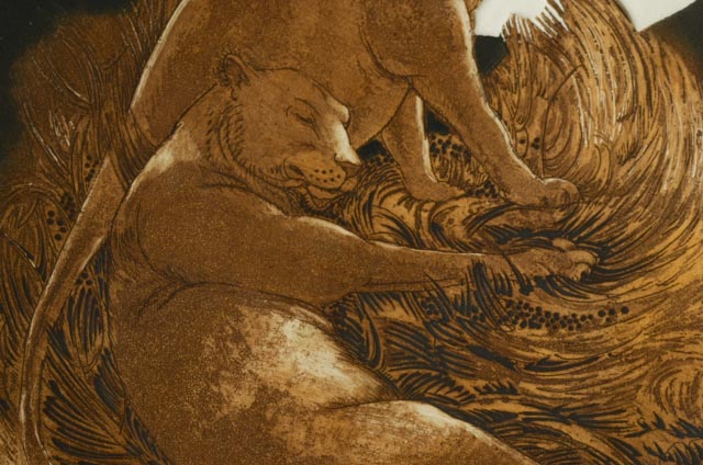 Nancy Nemec 1984 Aquatint Etching "Nocturne"