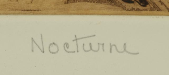 Nancy Nemec 1984 Aquatint Etching "Nocturne"