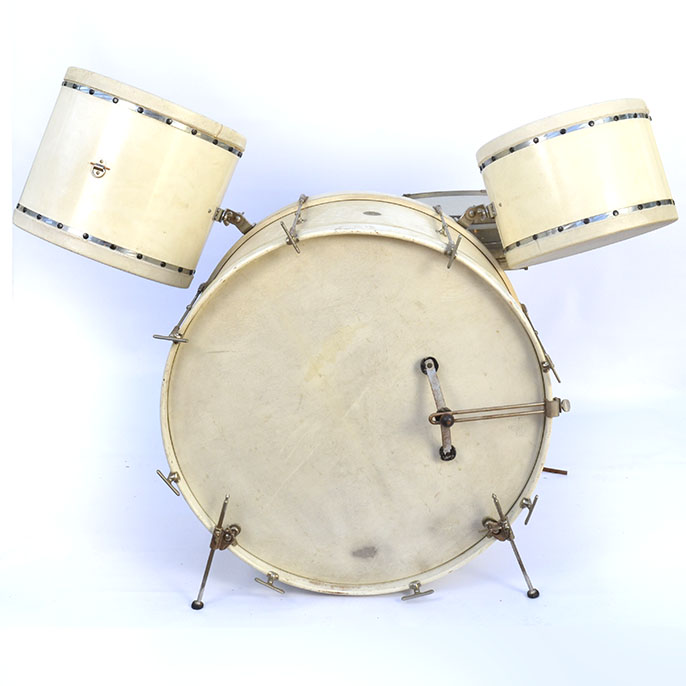 Early 1900s Leedy Vaudeville Drum Kit and Case