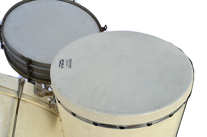 Early 1900s Leedy Vaudeville Drum Kit and Case