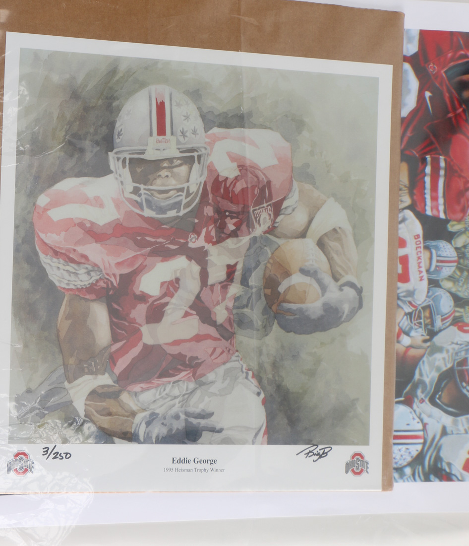 Greg "Big B" Brodbeck Signed Limited Edition Offset Lithograph OSU Football