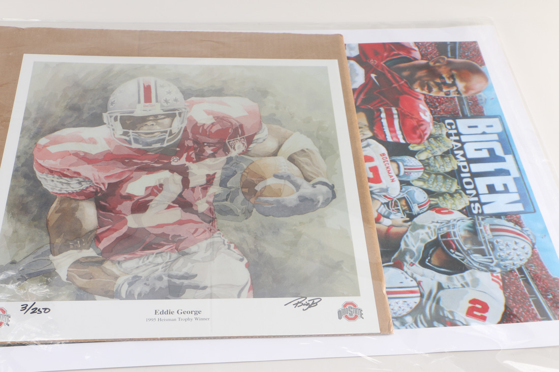 Greg "Big B" Brodbeck Signed Limited Edition Offset Lithograph OSU Football