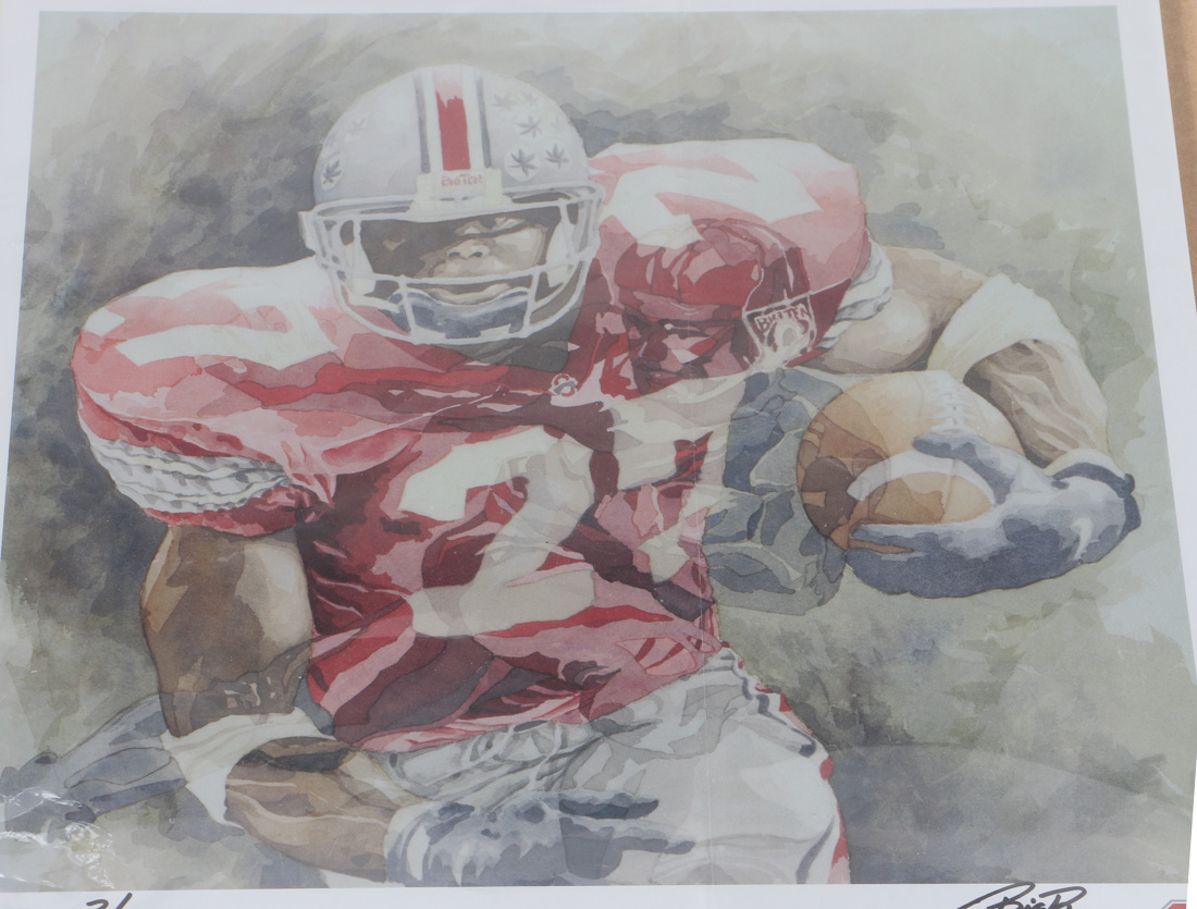 Greg "Big B" Brodbeck Signed Limited Edition Offset Lithograph OSU Football