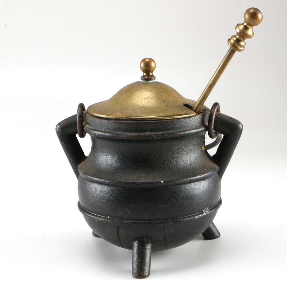 Cast Iron Smudge Pot with Wand