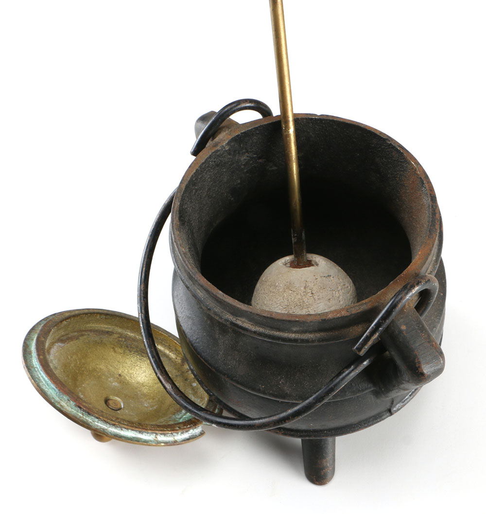 Cast Iron Smudge Pot with Wand