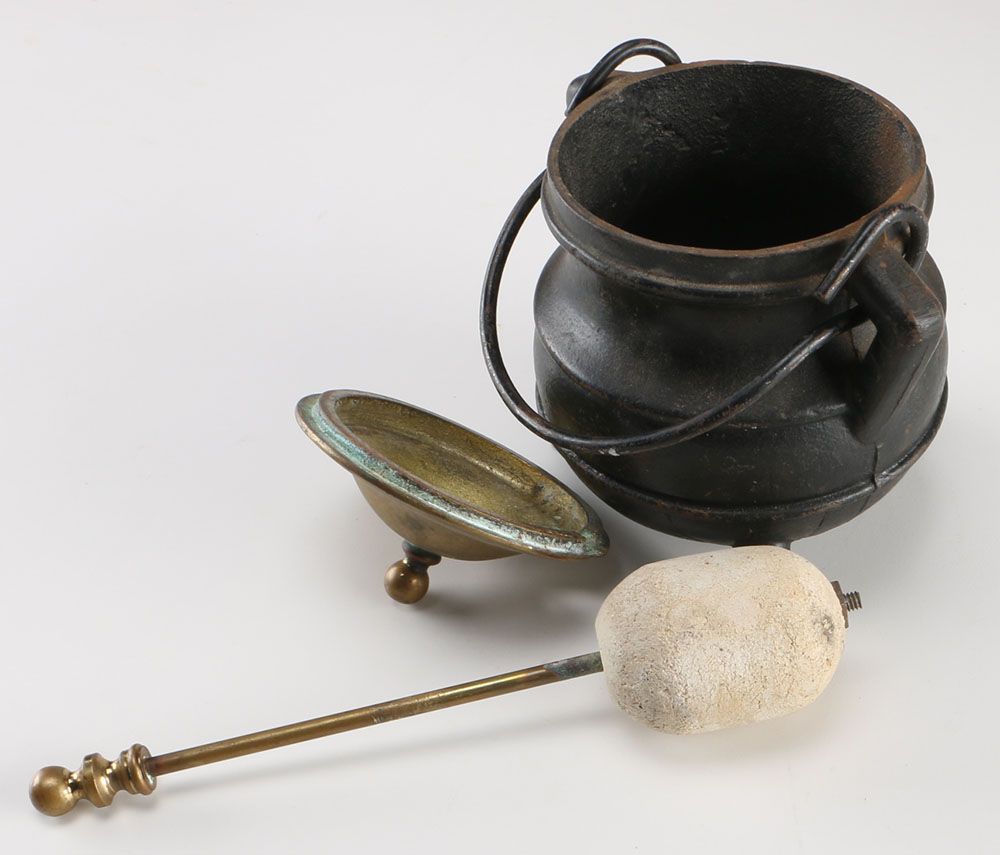 Cast Iron Smudge Pot with Wand