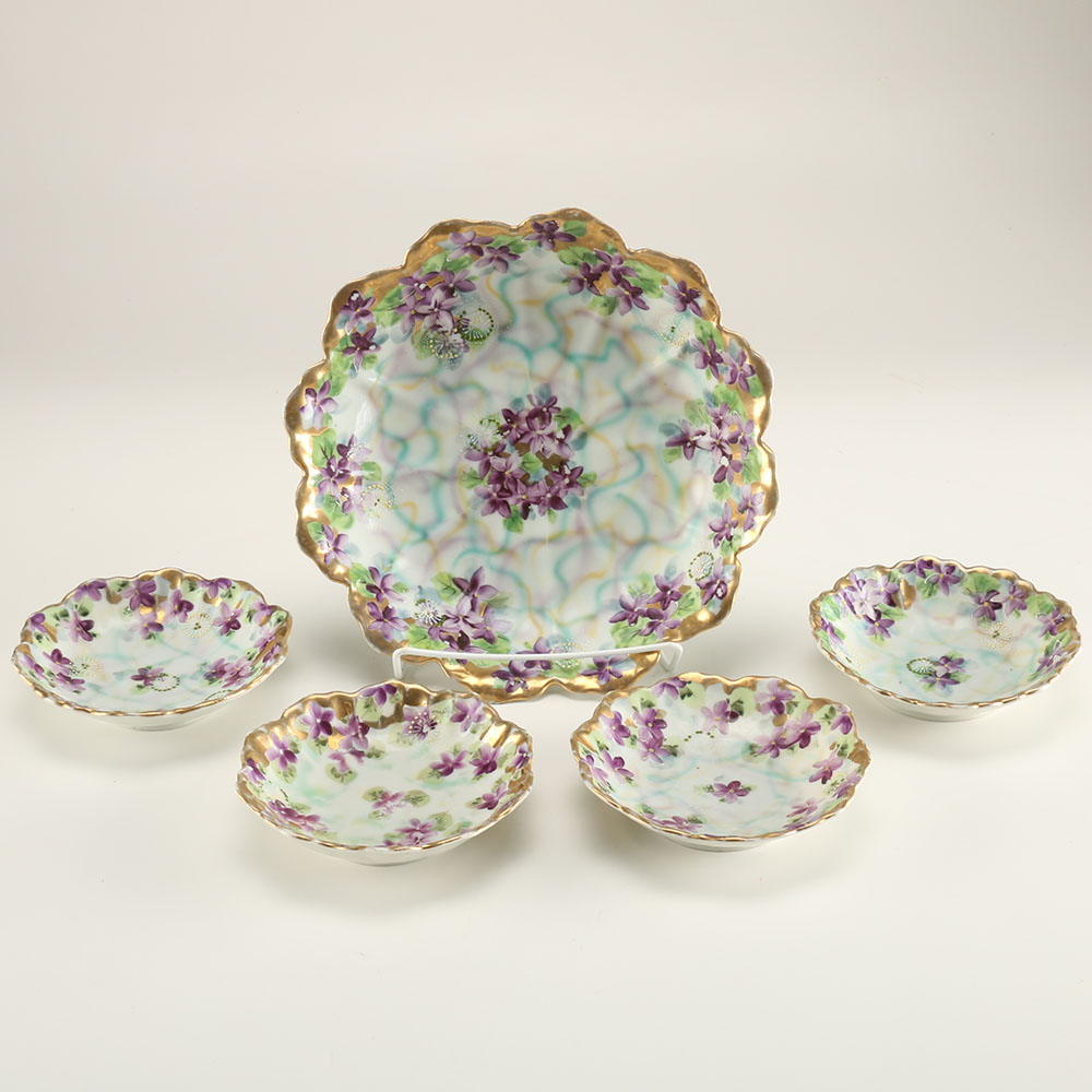 Set of Nippon Porcelain Berry Bowls