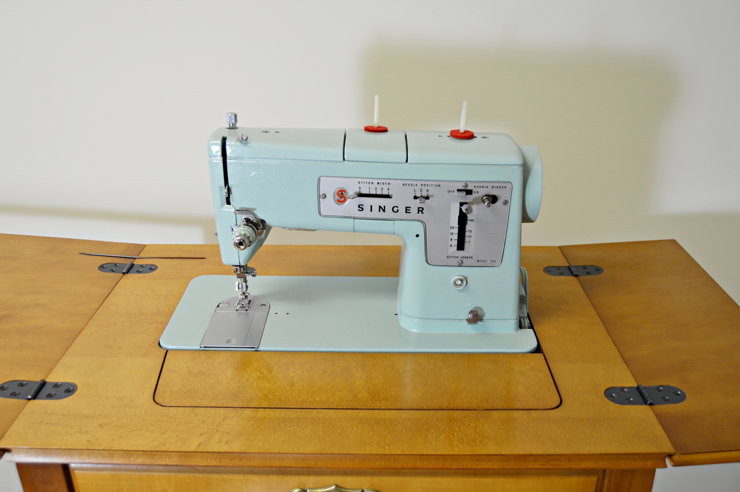 1960s Singer 338 Sewing Machine with Table