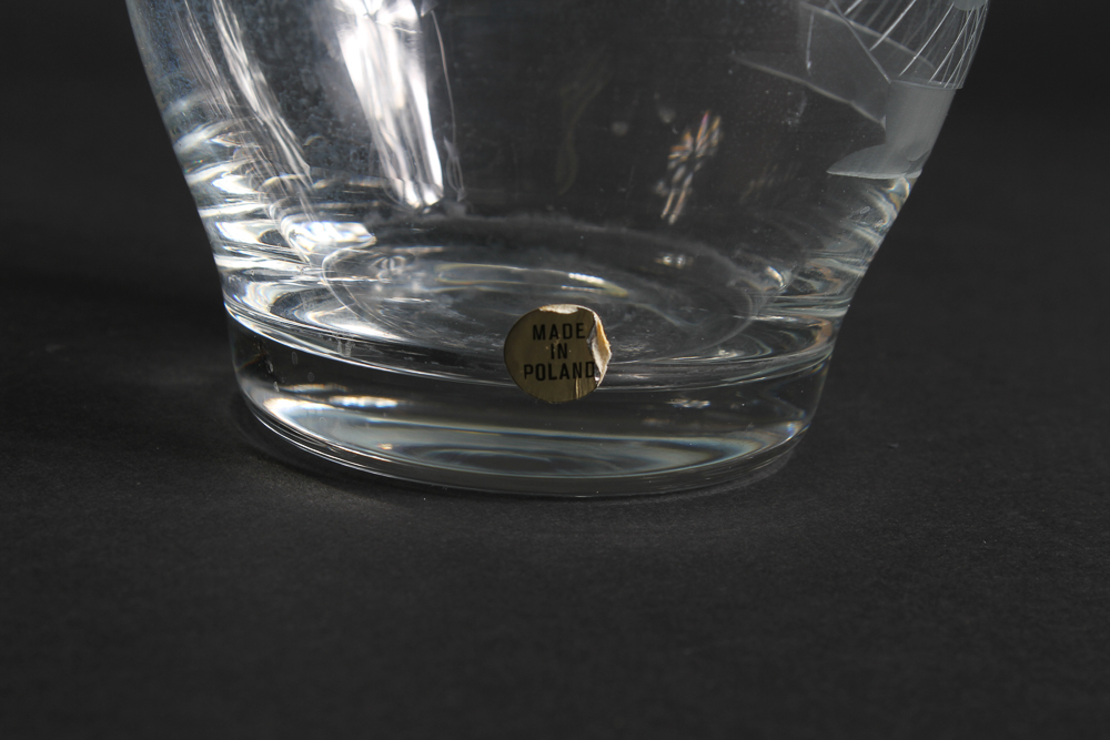 Glass Decanter and Snack Bowls