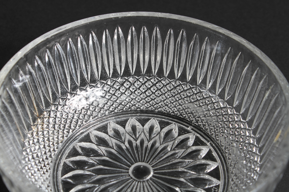 Glass Decanter and Snack Bowls