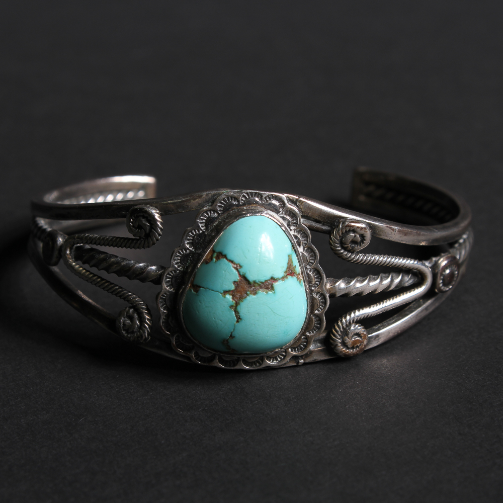 Sterling Silver and Turquoise Cuff Bracelet