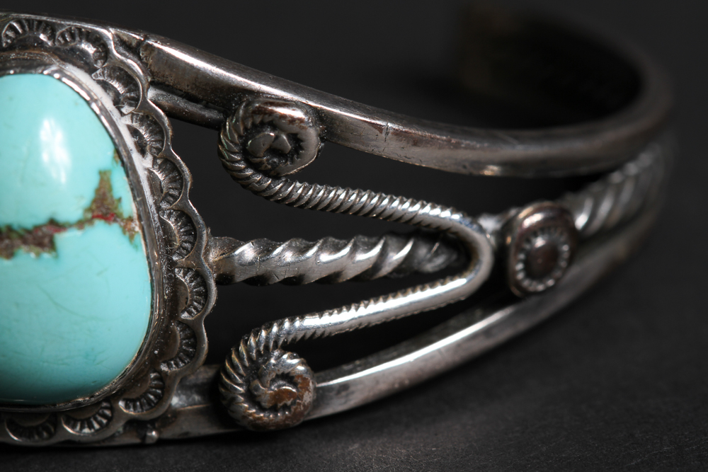 Sterling Silver and Turquoise Cuff Bracelet