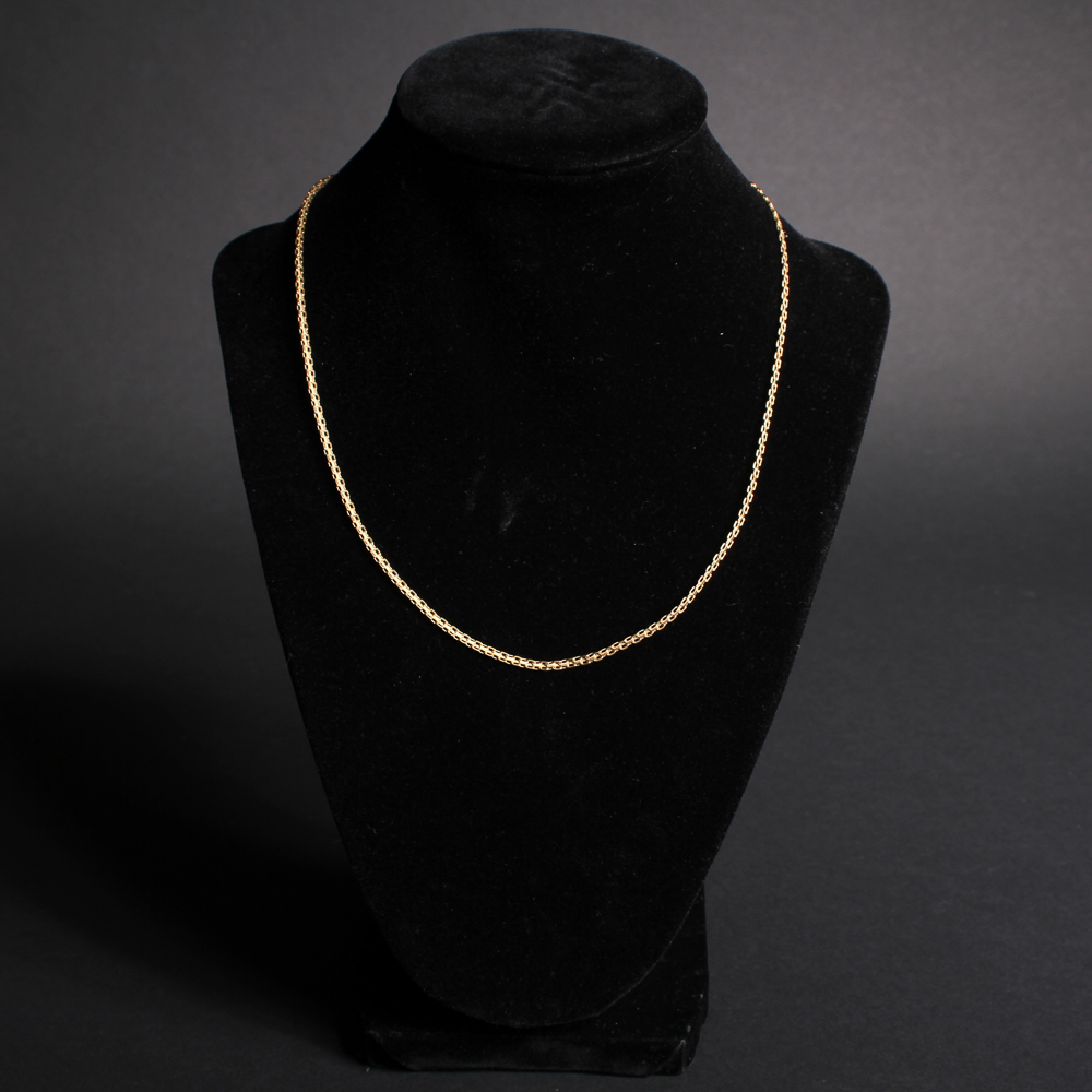 14K Gold Bismark Chain Necklace